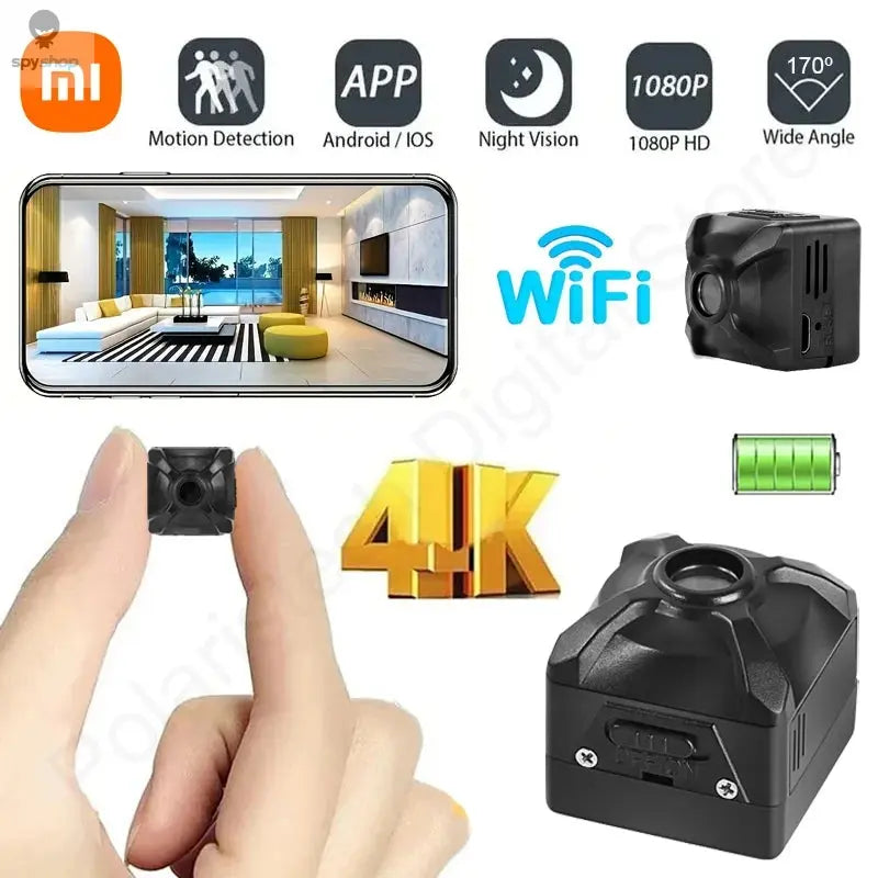 Xiaomi X5 1080P Wireless Camera Mini WiFi IP/AP Remote Monitor Rechargeable Battery Motion Detection Portable Camcorders Home Spy-shop.com