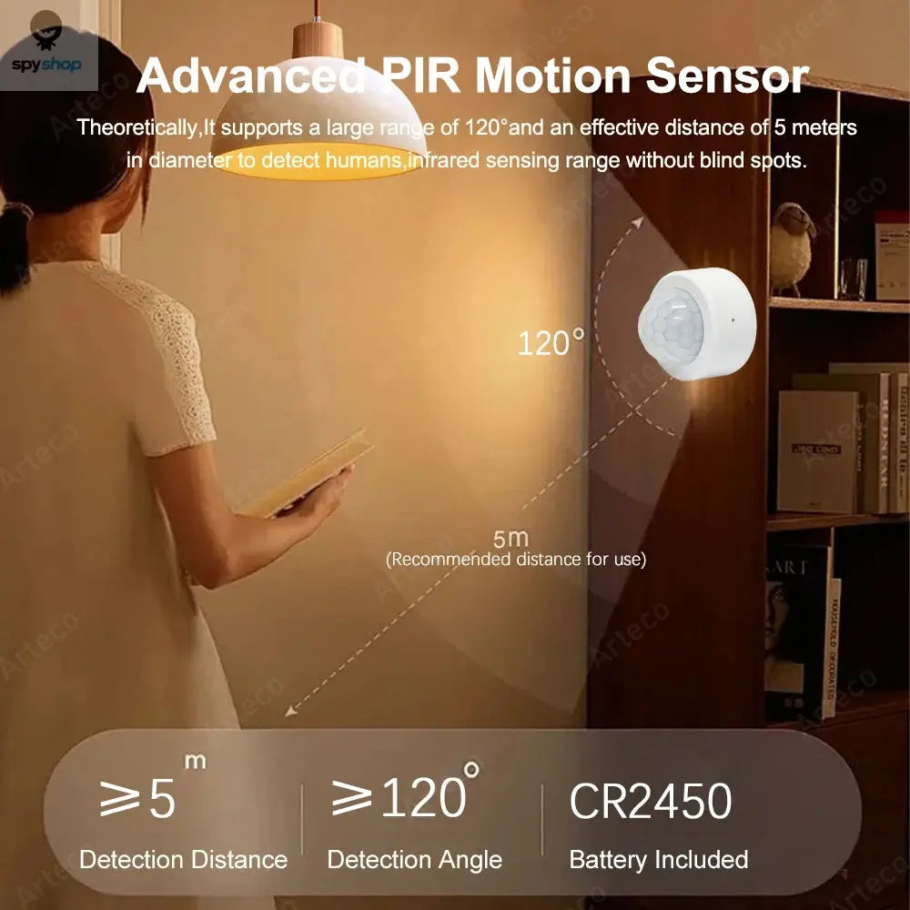 Zigbee 3.0 Smart Pir Motion Sensor Movement Human Body Infrared Detector Security Alarm Sensor Works With EWelink Home Assistant Spy-shop.com