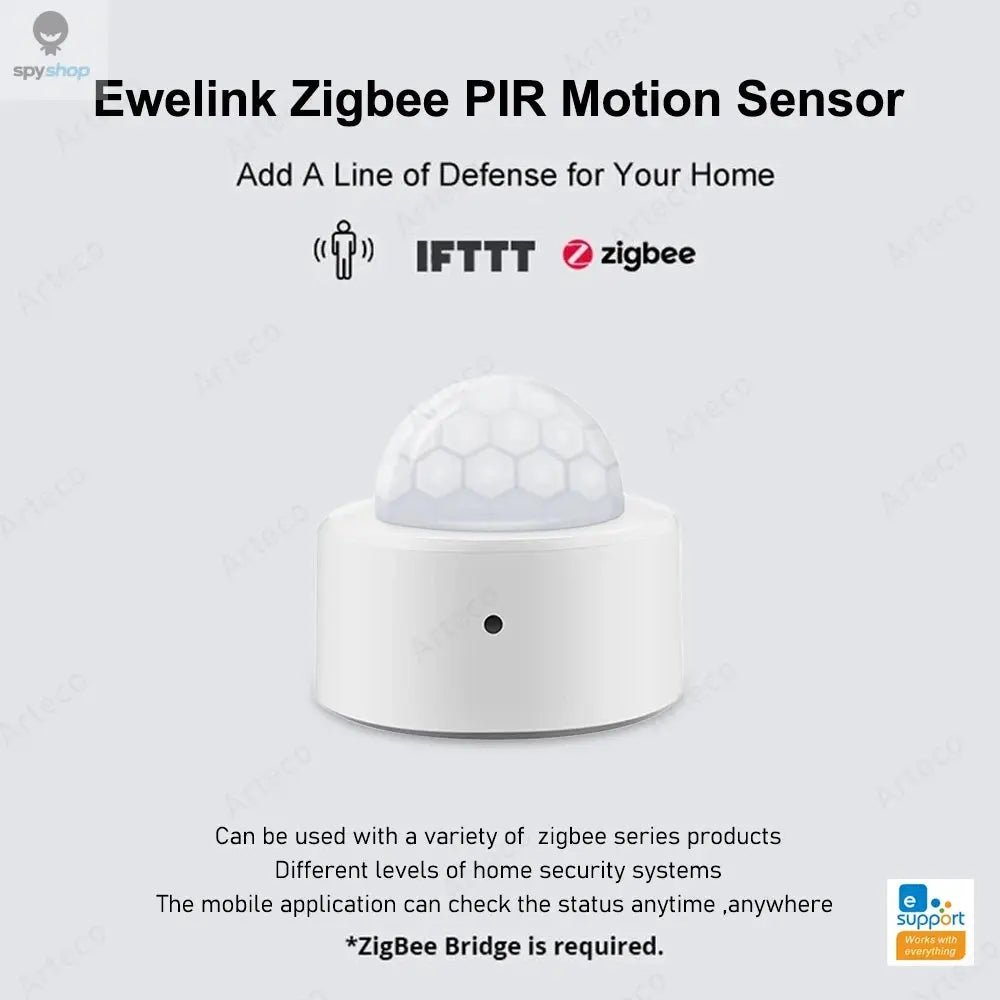 Zigbee 3.0 Smart Pir Motion Sensor Movement Human Body Infrared Detector Security Alarm Sensor Works With EWelink Home Assistant Spy-shop.com