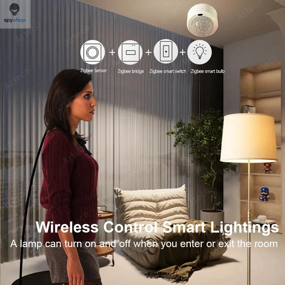 Zigbee 3.0 Smart Pir Motion Sensor Movement Human Body Infrared Detector Security Alarm Sensor Works With EWelink Home Assistant Spy-shop.com
