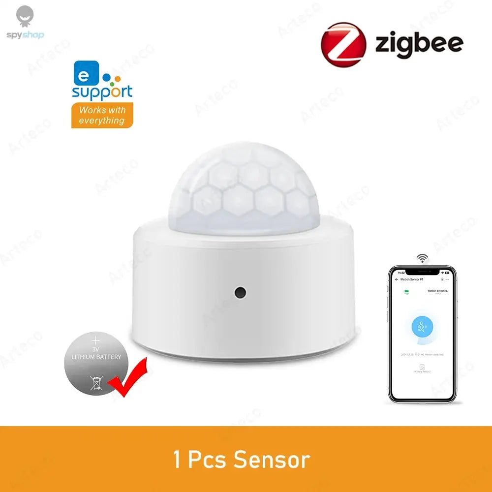 Zigbee 3.0 Smart Pir Motion Sensor Movement Human Body Infrared Detector Security Alarm Sensor Works With EWelink Home Assistant Spy-shop.com