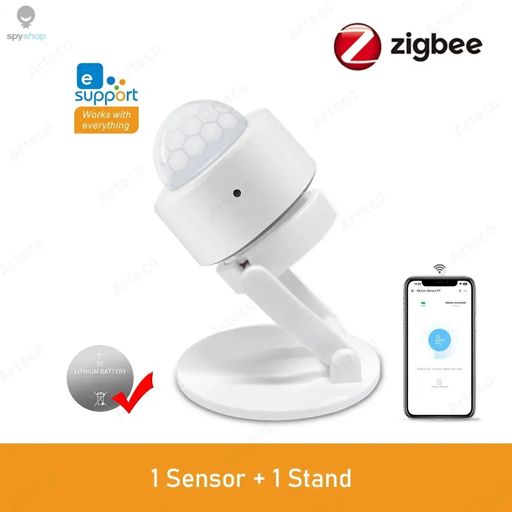 Zigbee 3.0 Smart Pir Motion Sensor Movement Human Body Infrared Detector Security Alarm Sensor Works With EWelink Home Assistant Spy-shop.com