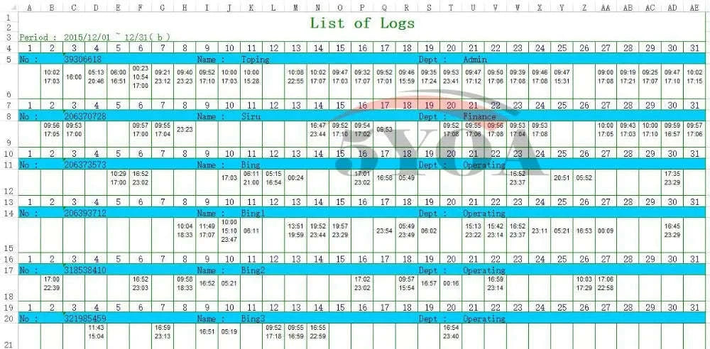 A10FY Biometric Attendance System Fingerprint Time Clock-Russian