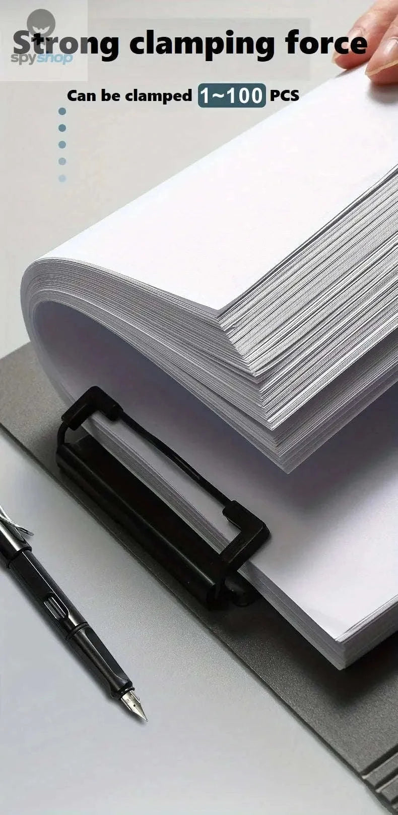 A4 File Folder Clipboard Organizer-WHITE