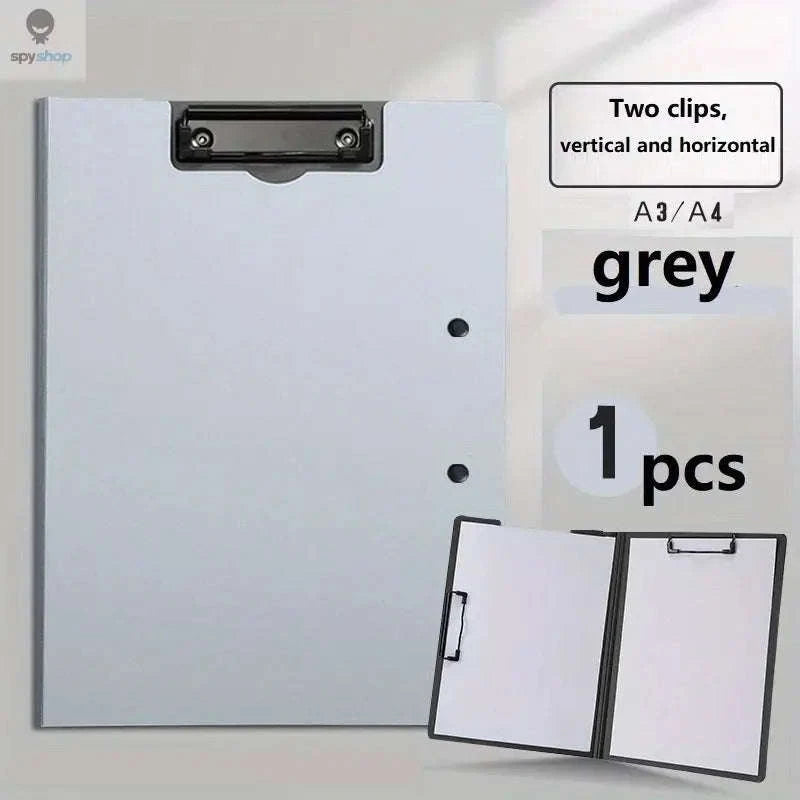 A4 File Folder Clipboard Organizer-WHITE