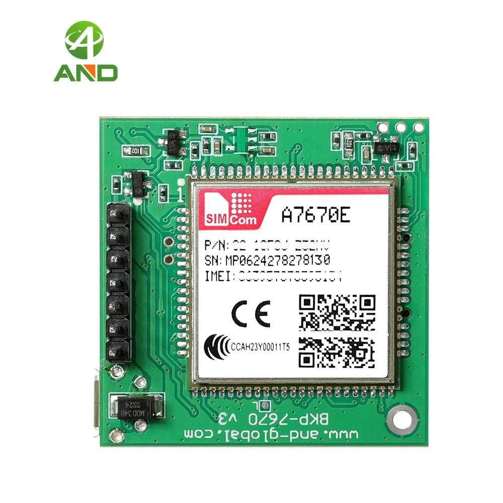 A7670E LTE Cat 1 4G Module Breakout Kit with Nano SIM Slot-LTE version 2