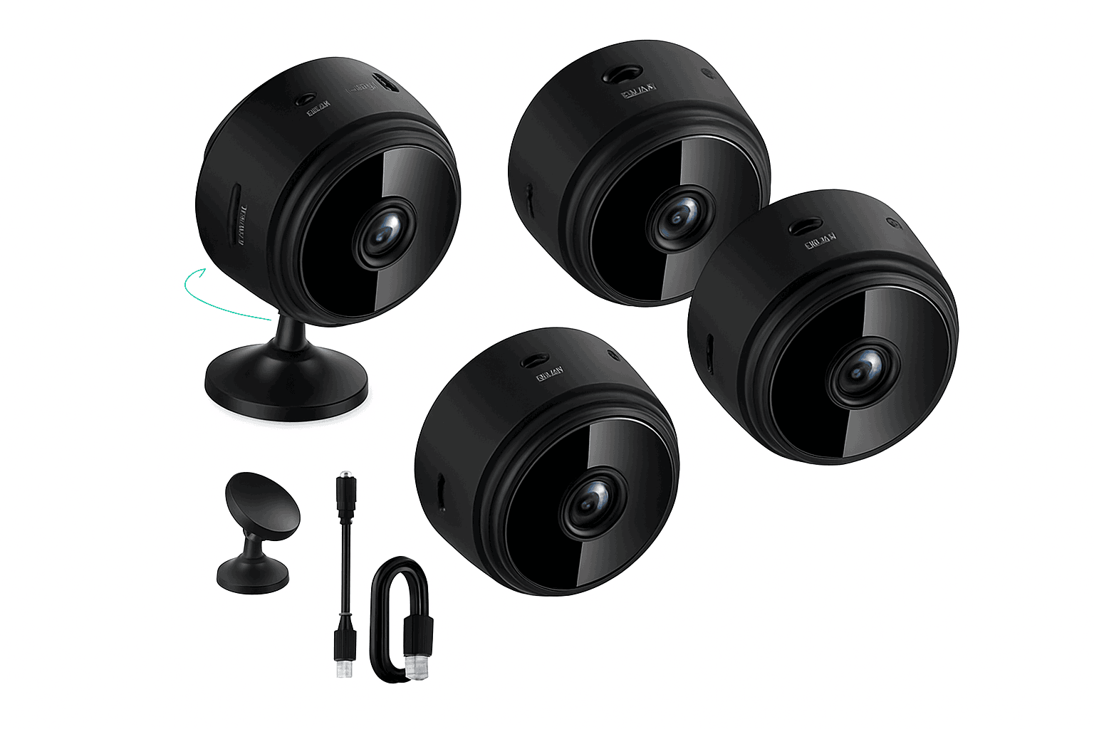 A9 Mini WiFi Security Camera with Phone Remote Monitoring-1PCS-black
