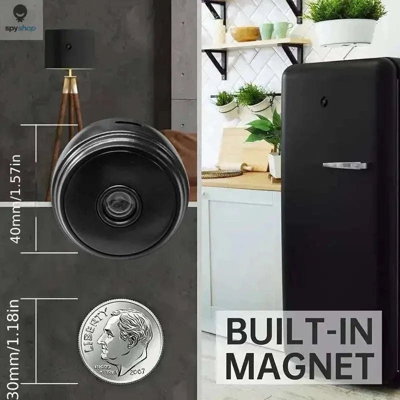 A9 Mini Wireless Security Camera – 1080P HD, Night Vision, Remote View-Black / CHINA