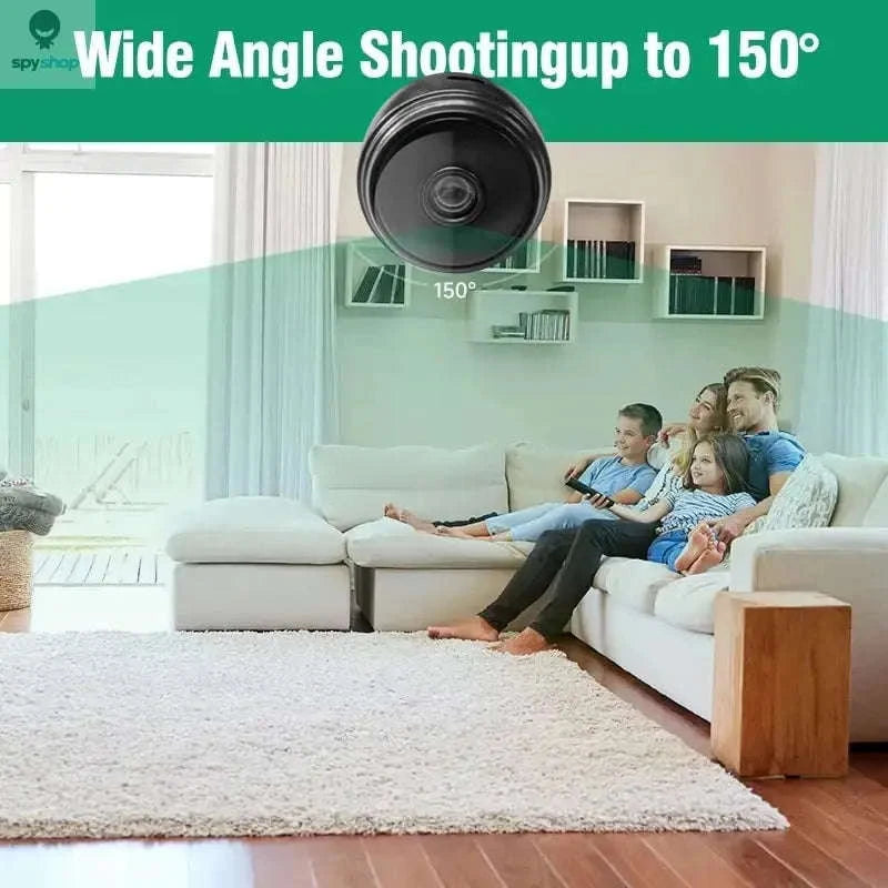 A9 Mini Wireless Security Camera – 1080P HD, Night Vision, Remote View-Black / CHINA