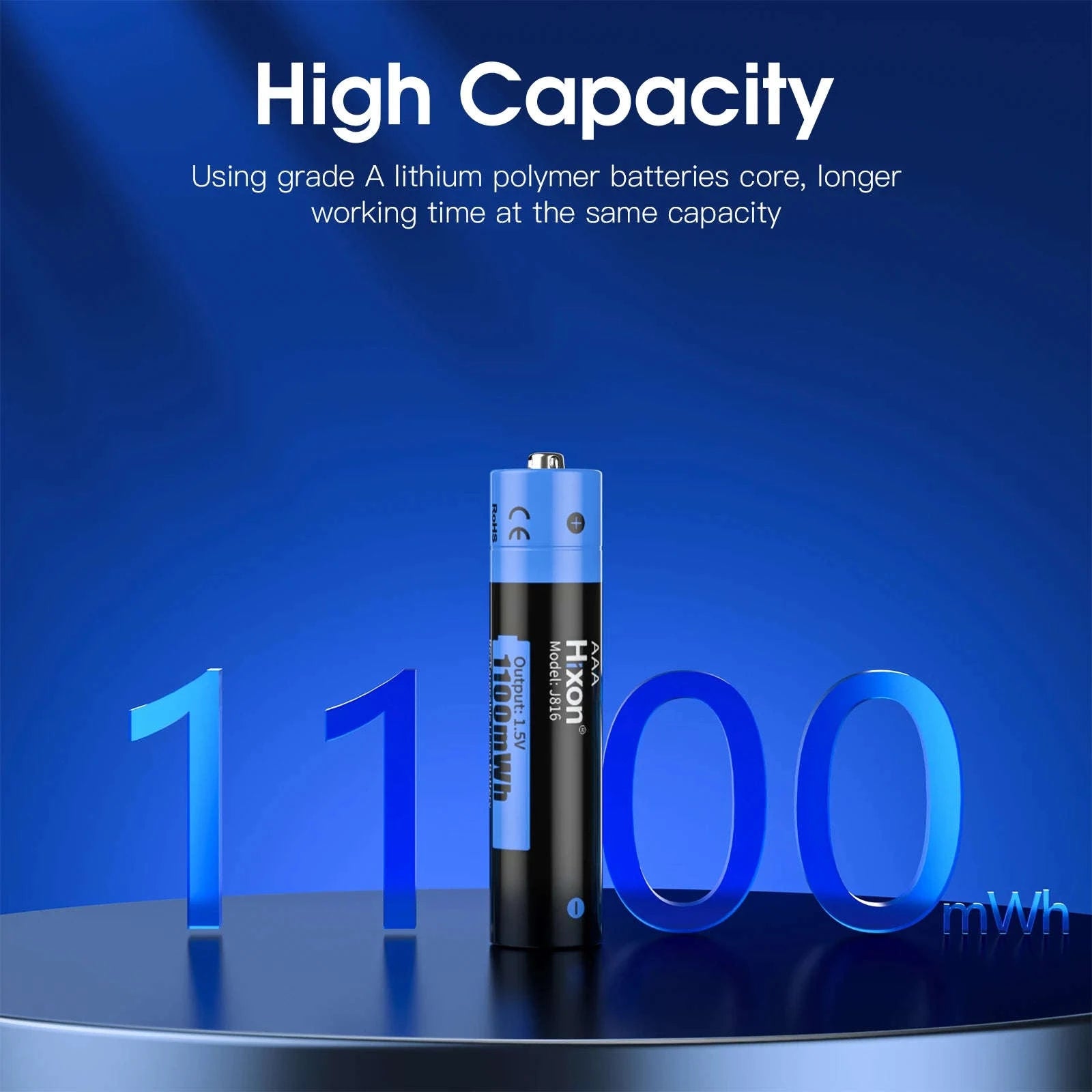 AAA 1.5V Li‑Ion Rechargeable Batteries 4-Pack with Fast Charging-4PC battery / 1.5V / GERMANY