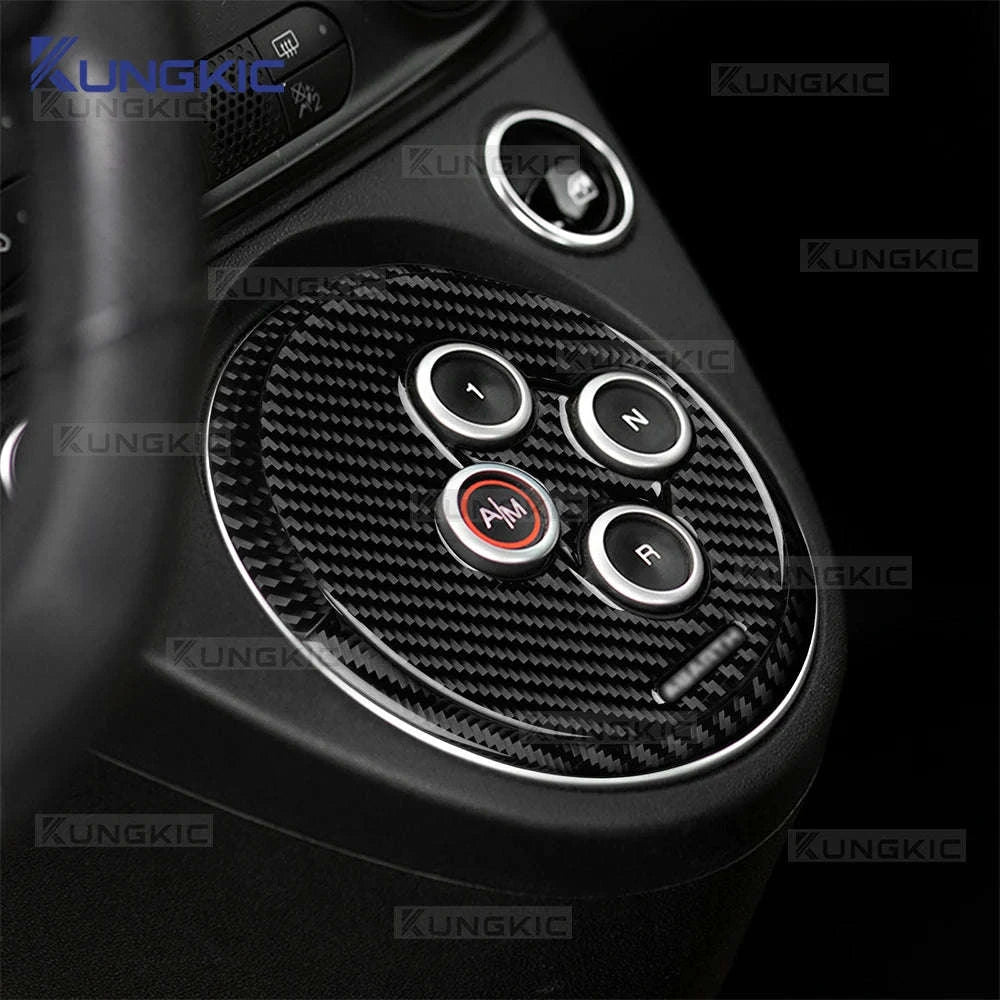 Abarth 595/695 Carbon Fiber Automatic Gear Shift Frame Trim-Black Carbon Fiber / Germany