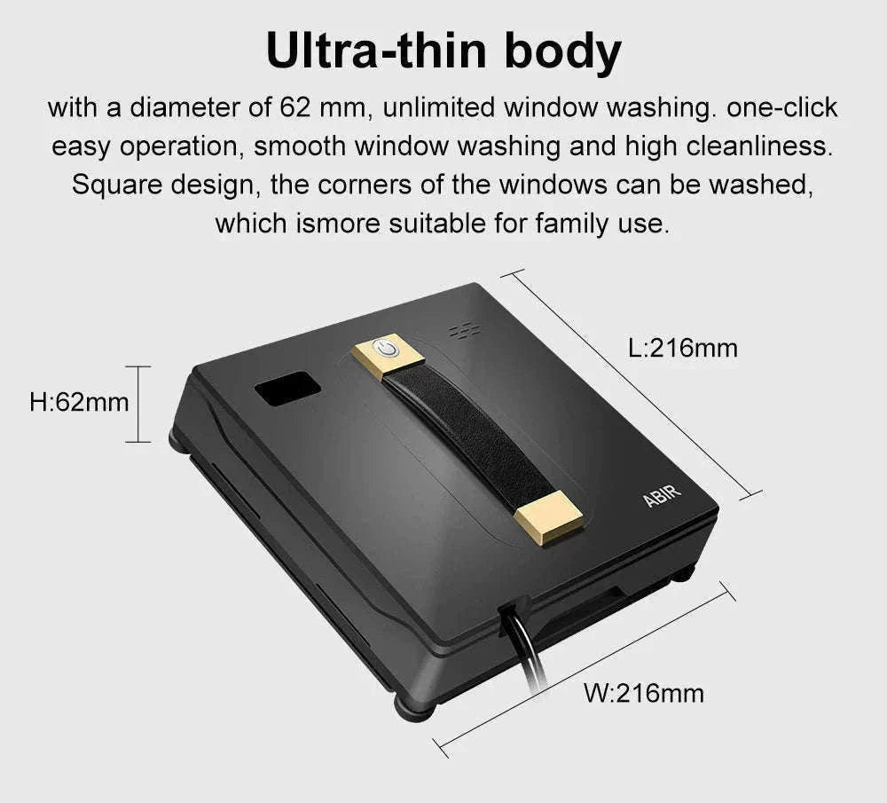 ABIR WD8 Robot Window Cleaner with Dual Spray-spain / Yes