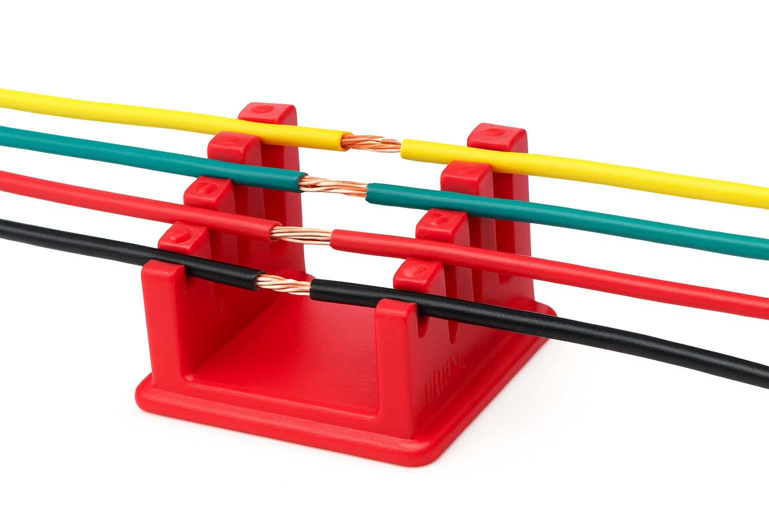 ABS Soldering Wire Holder with Magnetic Base and Grooves