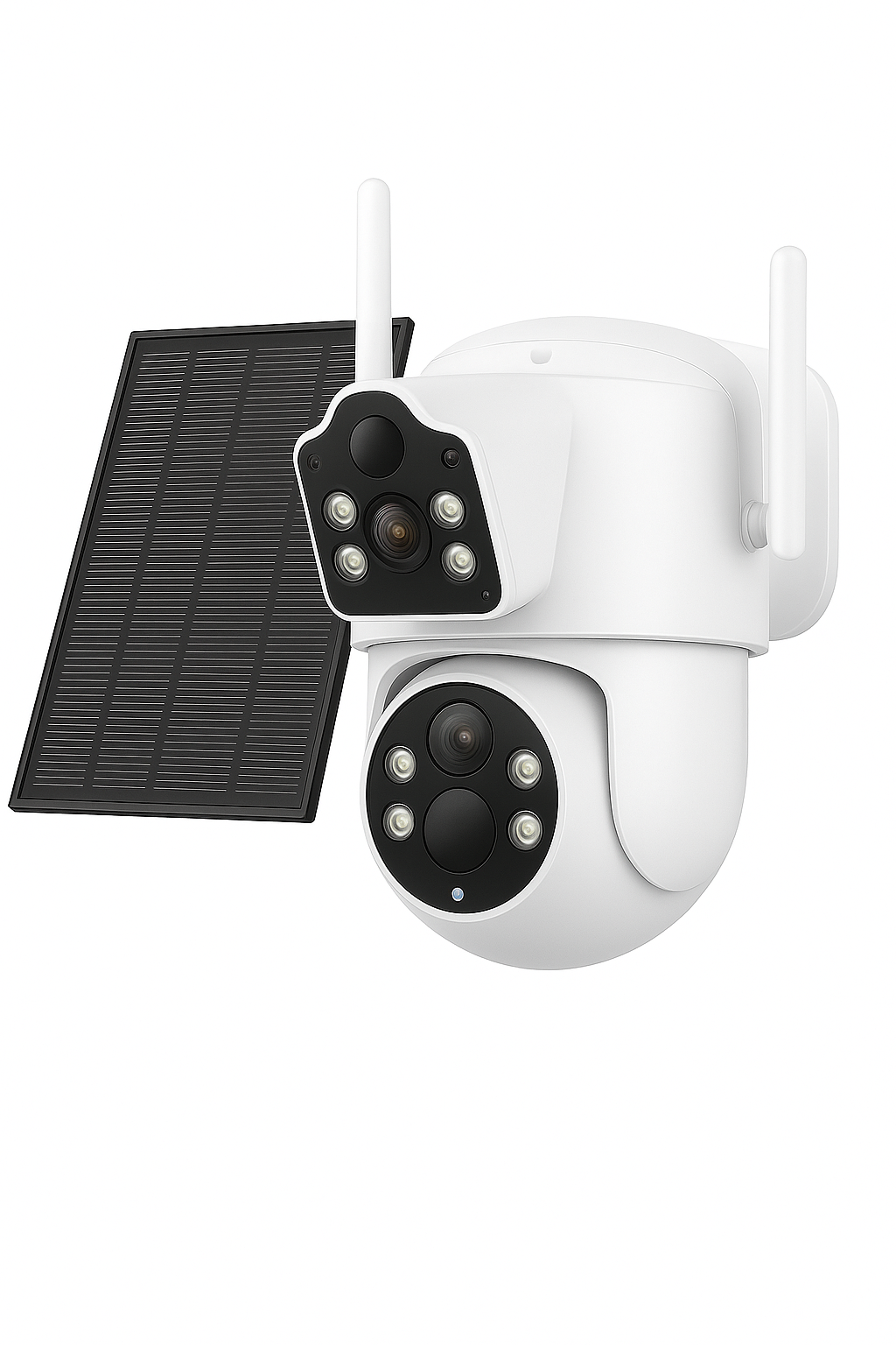 8MP 4K Outdoor WiFi Solar Security Camera Dual Lens Night Vision