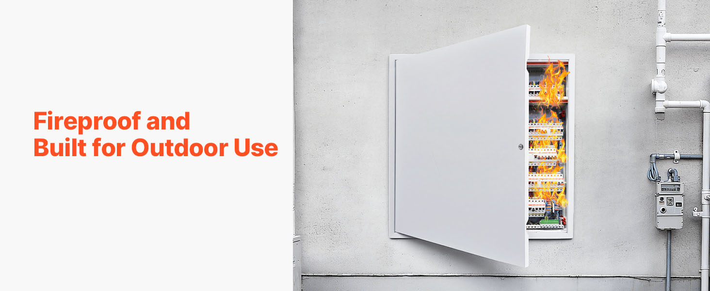 24.4 x 24.4 in Drywall Access Panel with Key Lock Steel Door