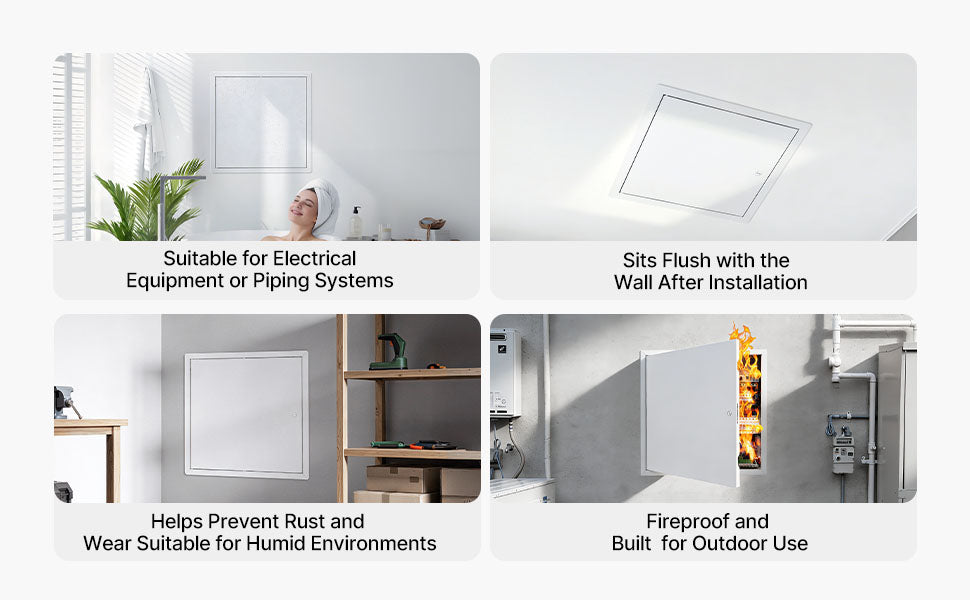 16 Inch White Access Panel for Drywall Wall and Ceiling Service Door