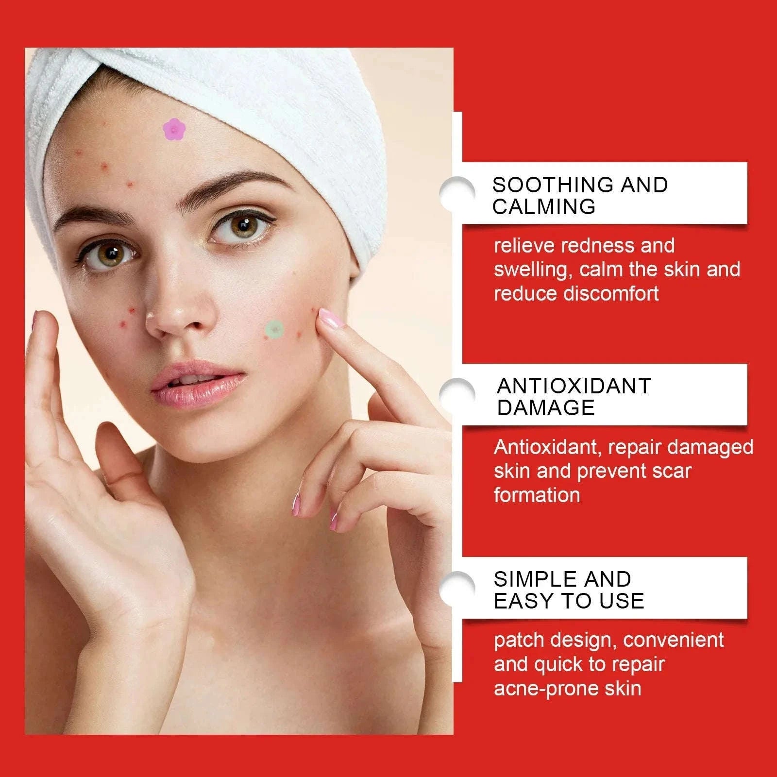 Acne Patches in Heart, Star, Flower & Round Shapes (240 pcs)-Star x 3 Box