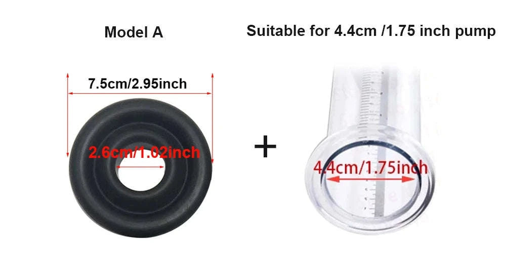 Acrylic Penis Pump Manual Vacuum Penis Enlarger-A5(4.4-30.5cm) kit