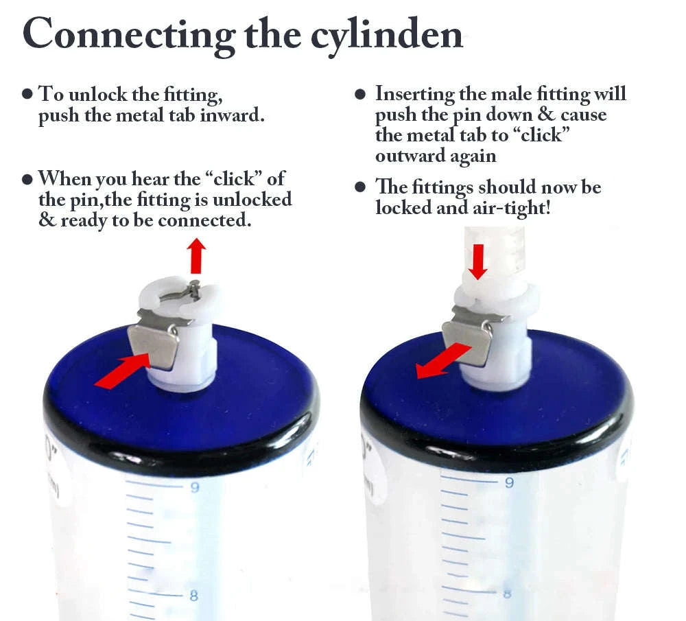 Acrylic Penis Pump Manual Vacuum Penis Enlarger-A5(4.4-30.5cm) kit