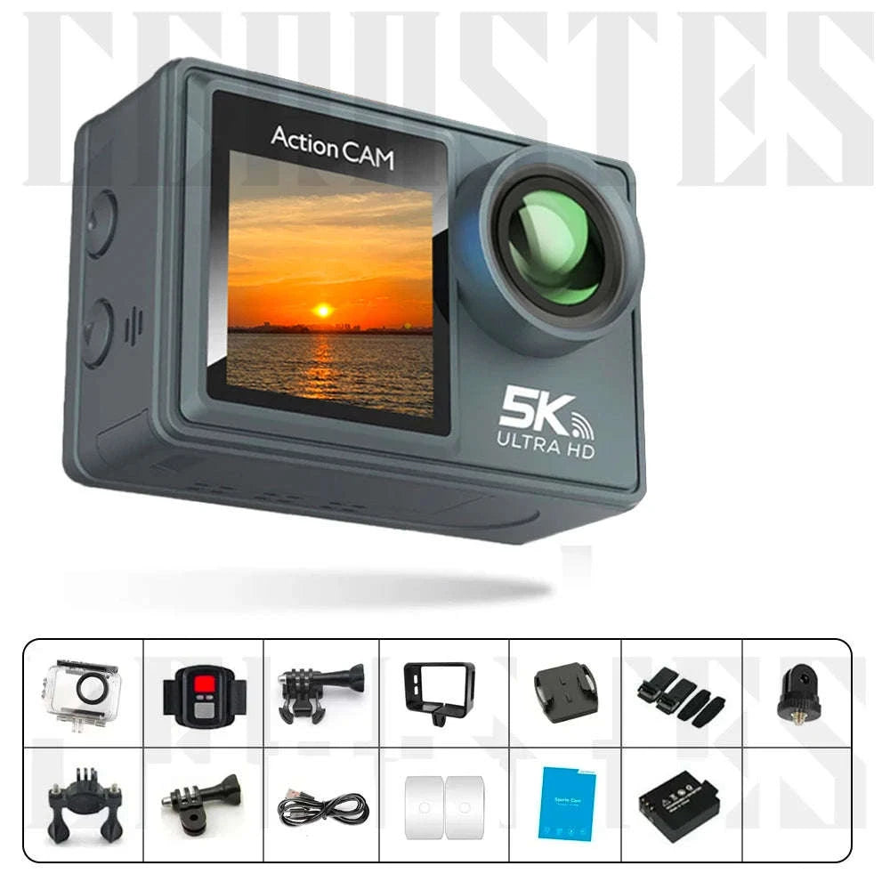 Action Camera 5K 4K with Electronic Stabilization-AT-M40R -A / 64G