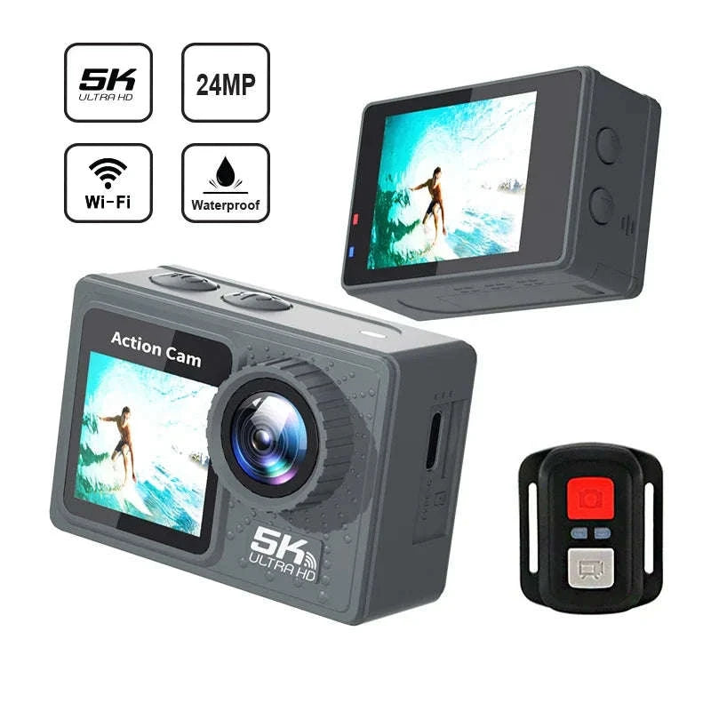 Action Camera 5K 4K with Electronic Stabilization-AT-M40R -A / 64G