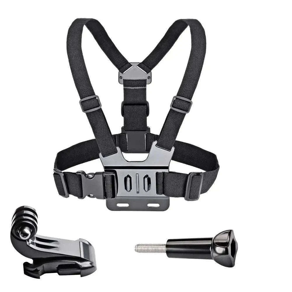 Action Camera Chest Strap Mount for Hands-Free POV Recording-Set 2 / CHINA