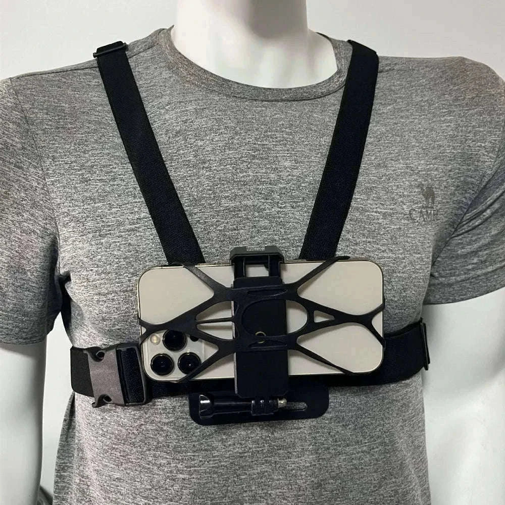 Action Camera Chest Strap Mount for Hands-Free POV Recording-Set 2 / CHINA