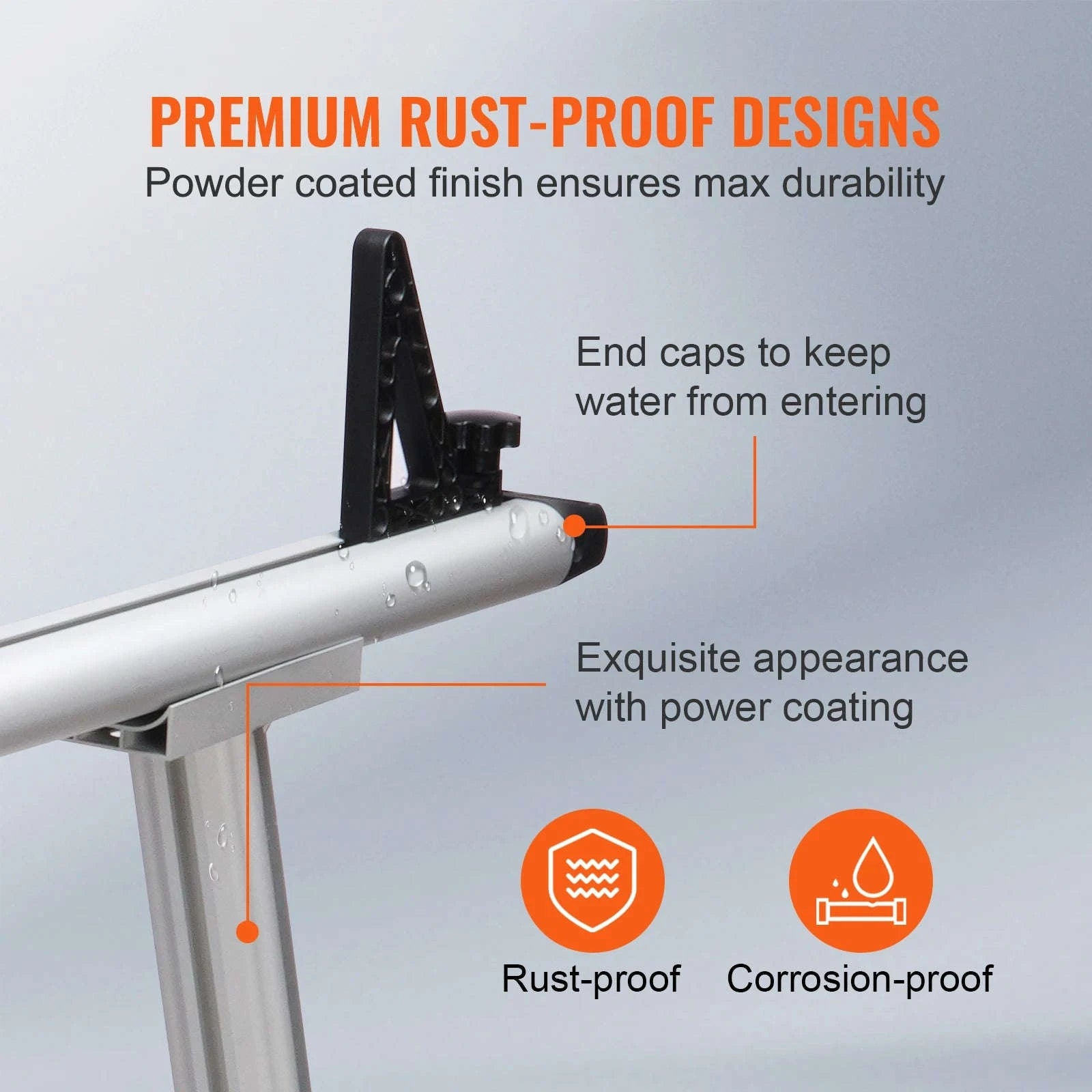 Adjustable Aluminum Truck Rack with No-Drill C-Clamps-71 inch17-29 inch / United States