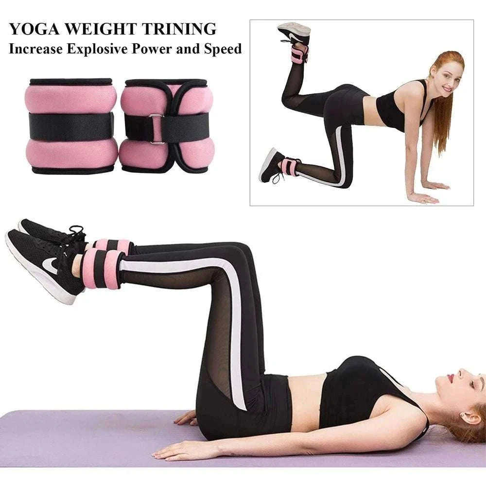 Adjustable Ankle & Wrist Weights for Strength Training-Black-0.5kg-1Pair / China Mainland