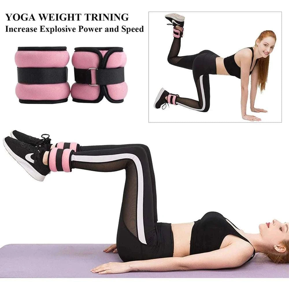 Adjustable Ankle & Wrist Weights for Strength Training-Black-0.5kg-1Pair / China Mainland
