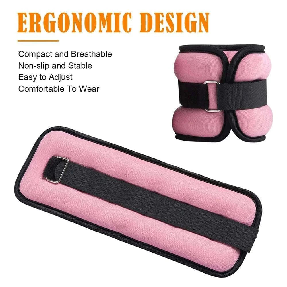 Adjustable Ankle & Wrist Weights for Strength Training-Black-0.5kg-1Pair / China Mainland