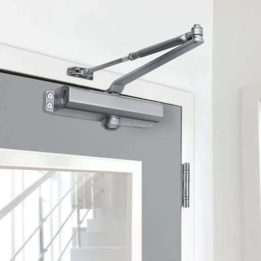 Adjustable Automatic Door Closer Size 4 Hydraulic Slam Preventer-United States / Silver
