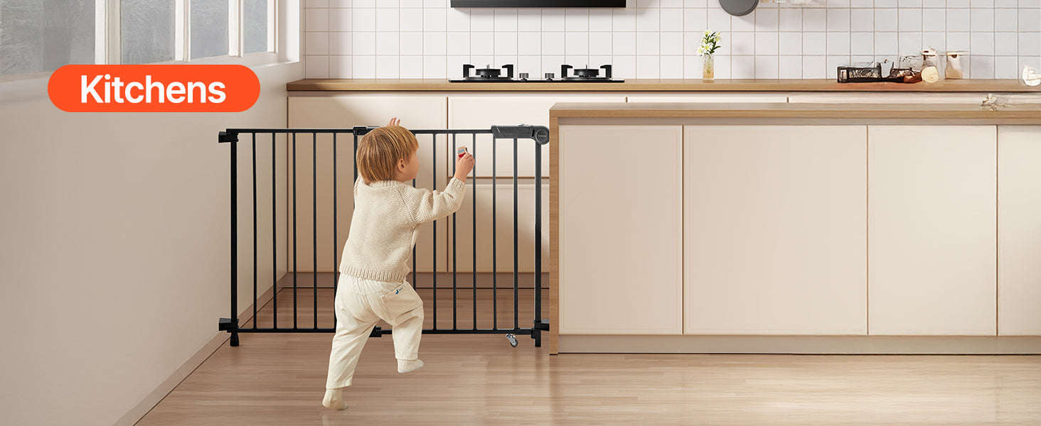 Adjustable Baby Gate for Child and Pet Safety-WHITE / france