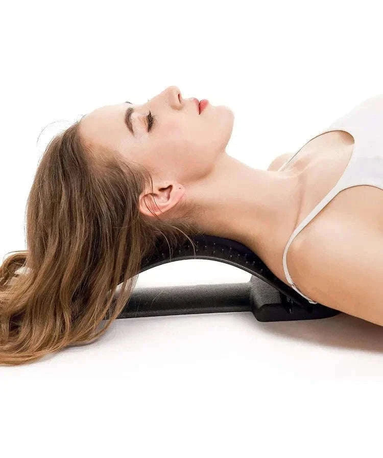 Adjustable Back Stretcher & Lumbar Support Massager-Default Title