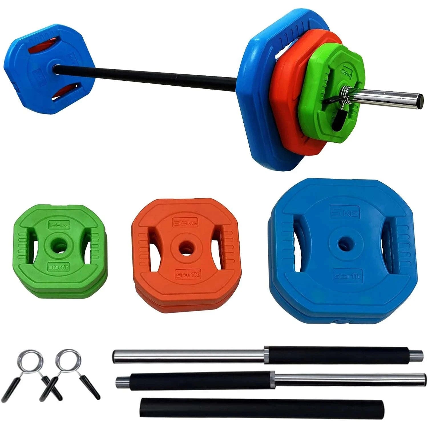 Adjustable Barbell Weight Set 40lb/20kg for Home Strength Training-c / United States