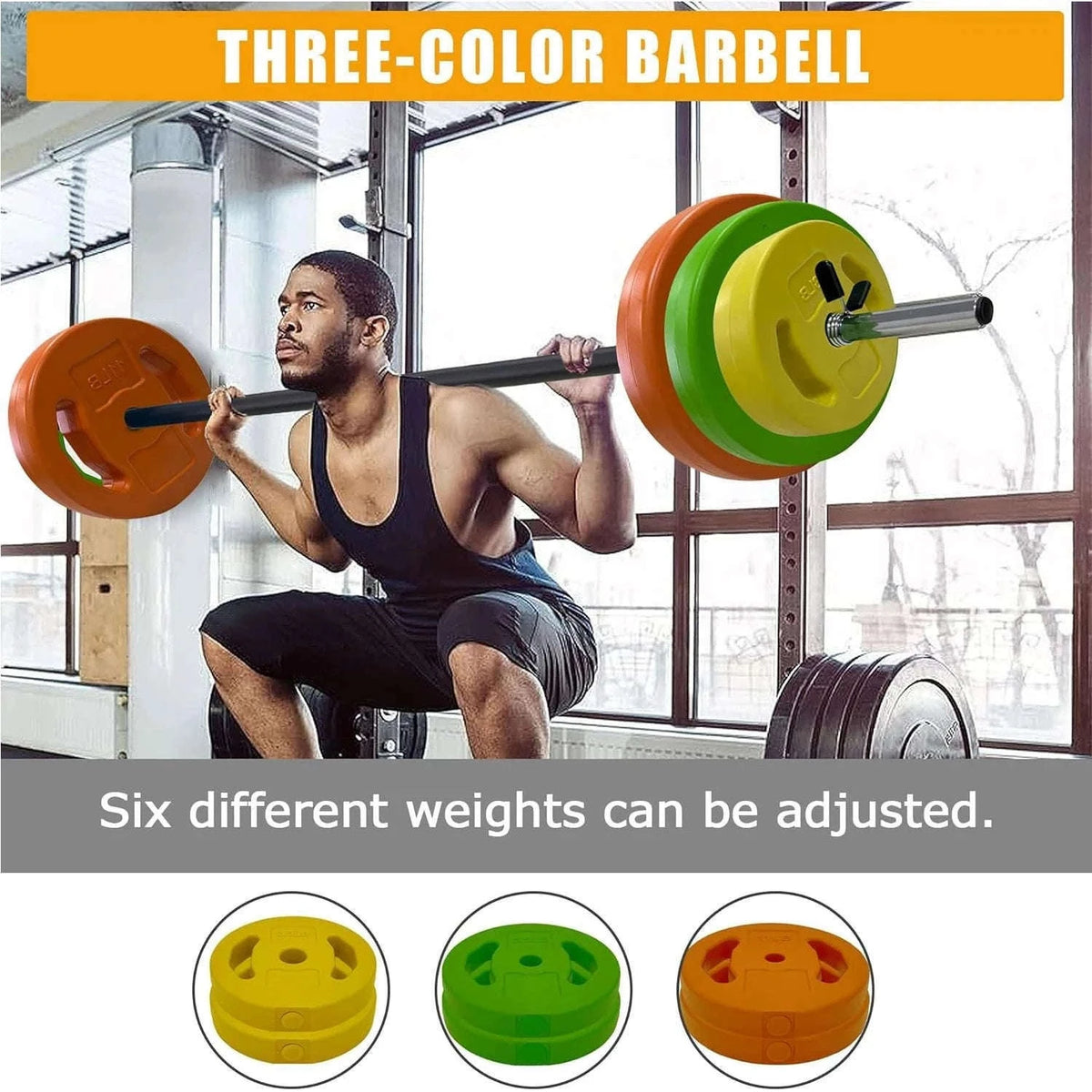 Adjustable Barbell Weight Set 40lb/20kg for Home Strength Training-c / United States
