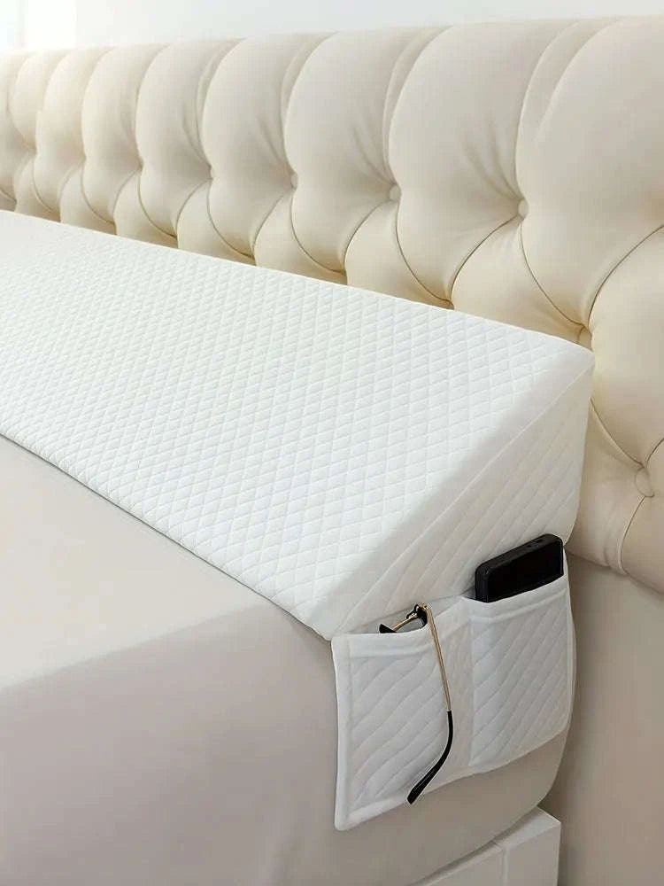 Adjustable Bed Wedge Pillow 0–7" Gap Filler for Better Sleep-WHITE / 137x25x15cm / United States