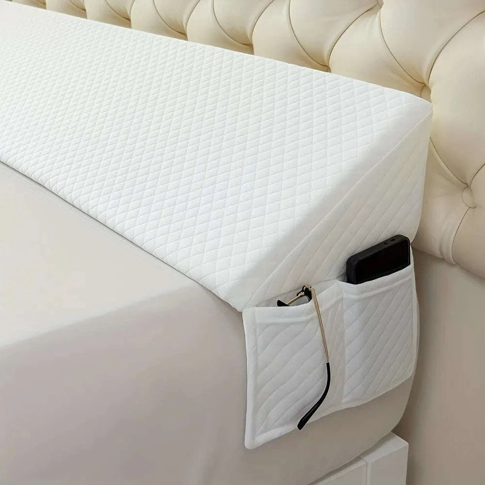 Adjustable Bed Wedge Pillow 0–7" Gap Filler for Better Sleep-WHITE / 137x25x15cm / United States