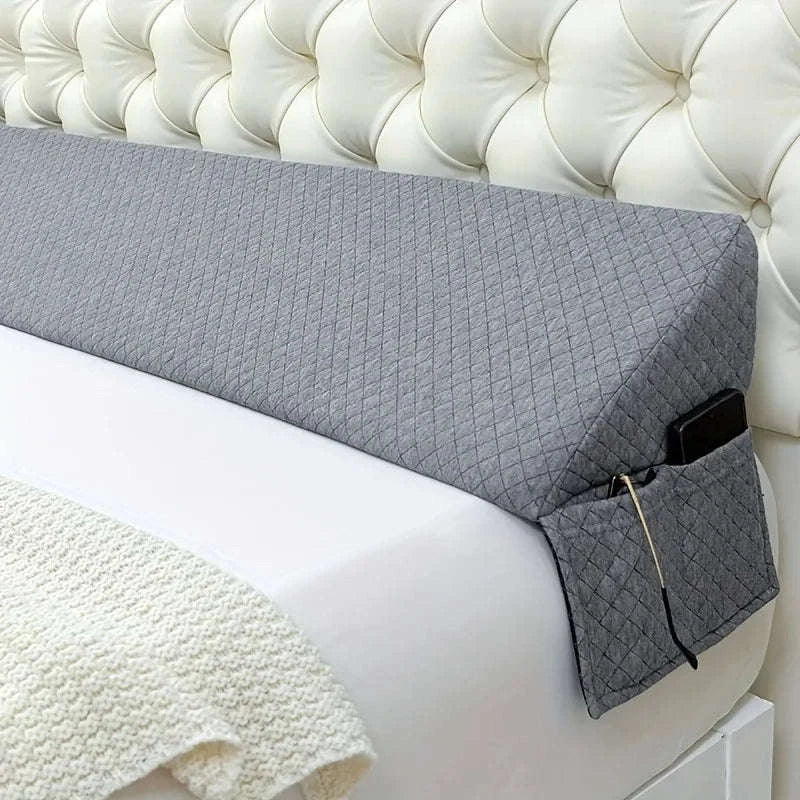 Adjustable Bed Wedge Pillow 0–7" Gap Filler for Better Sleep-WHITE / 137x25x15cm / United States