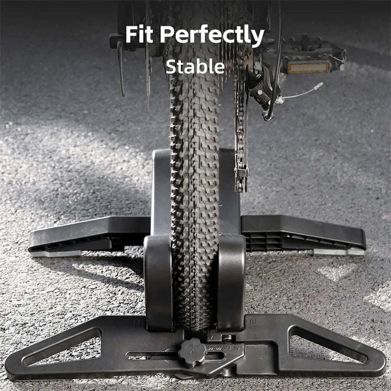 Adjustable Bicycle Parking Rack for Indoor Bike Storage and Repair-Black / CHINA