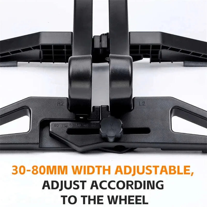Adjustable Bicycle Parking Rack for Stable Indoor Bike Storage-Black / CHINA