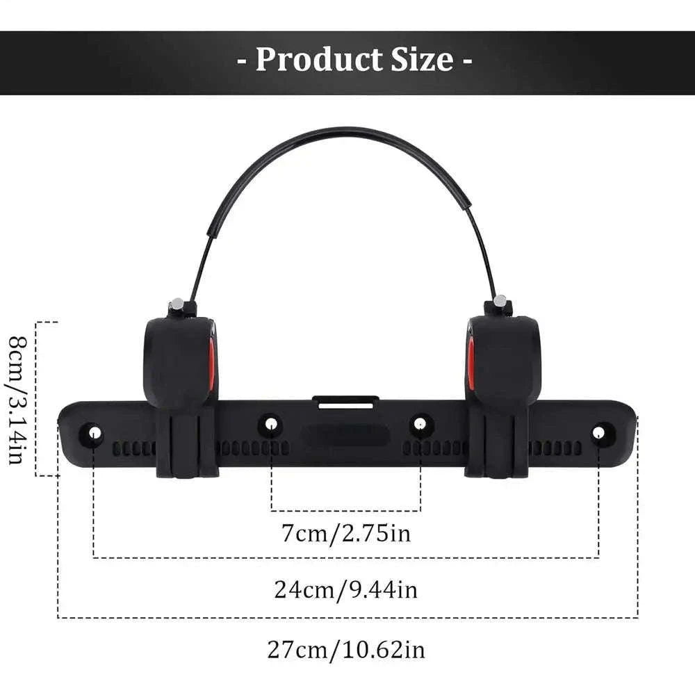 Adjustable Bicycle Side Bag Buckle-Black