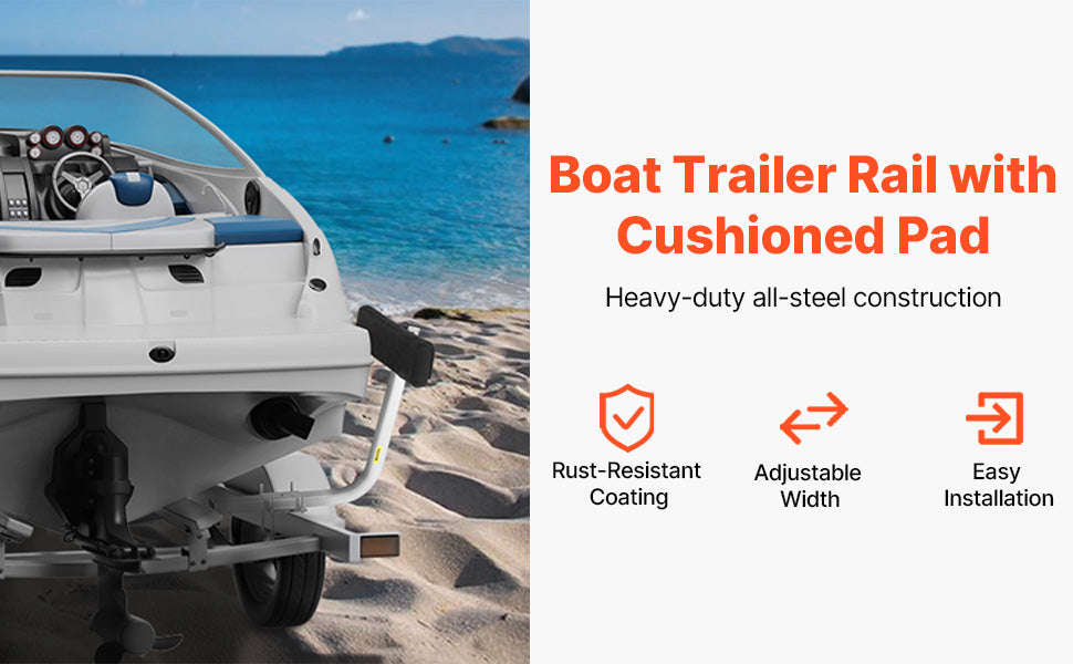 Adjustable Boat Trailer Guide Poles, 2-Piece Heavy-Duty Steel Roller Guide-T-type / United States
