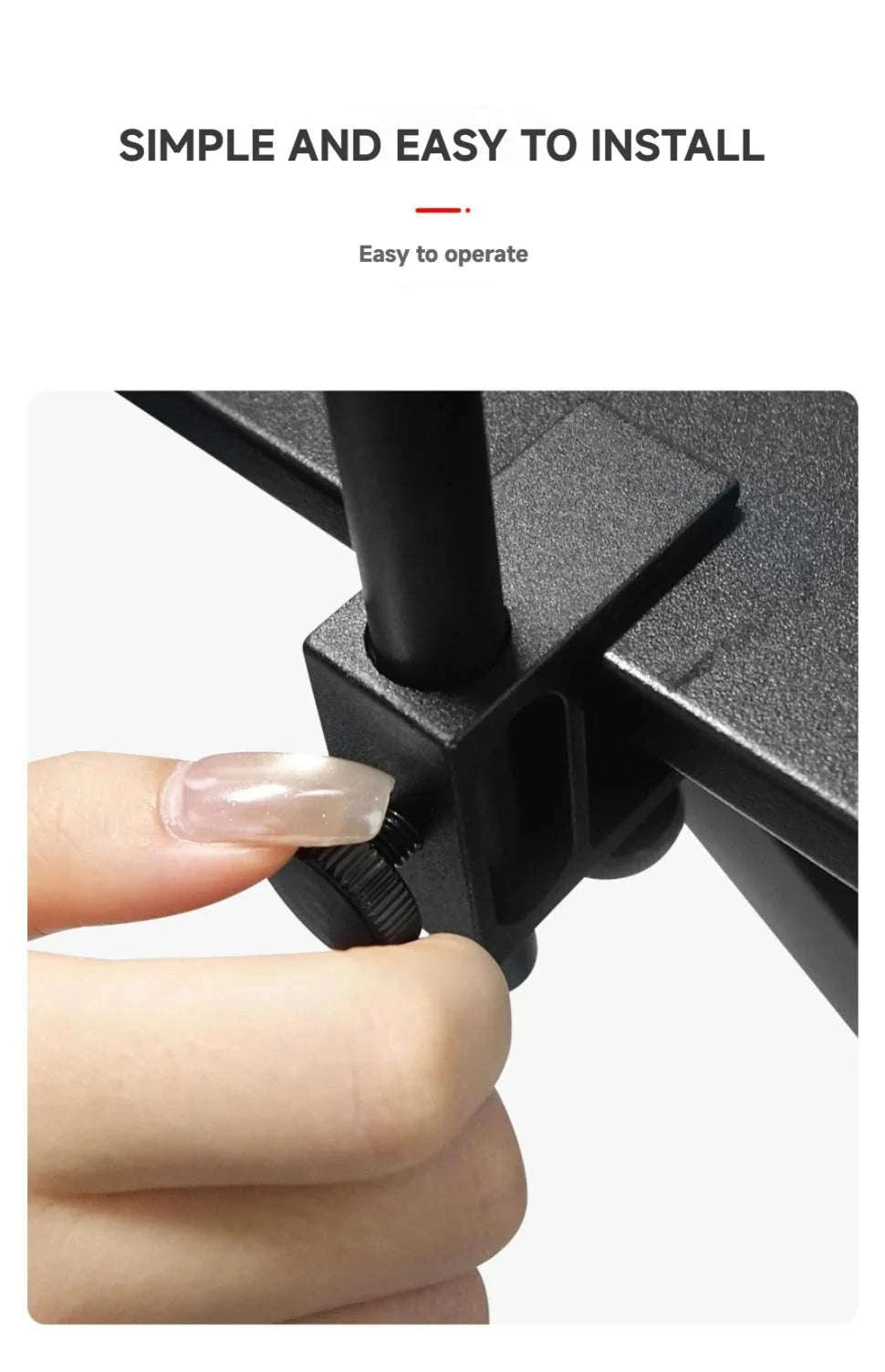 Adjustable Camping Lamp Stand Hook with 360° Positioning-Slivery