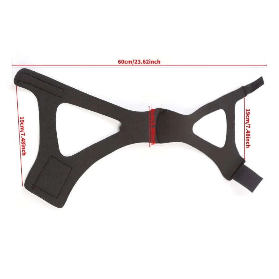 Adjustable Chin Strap for Nighttime Comfort-black