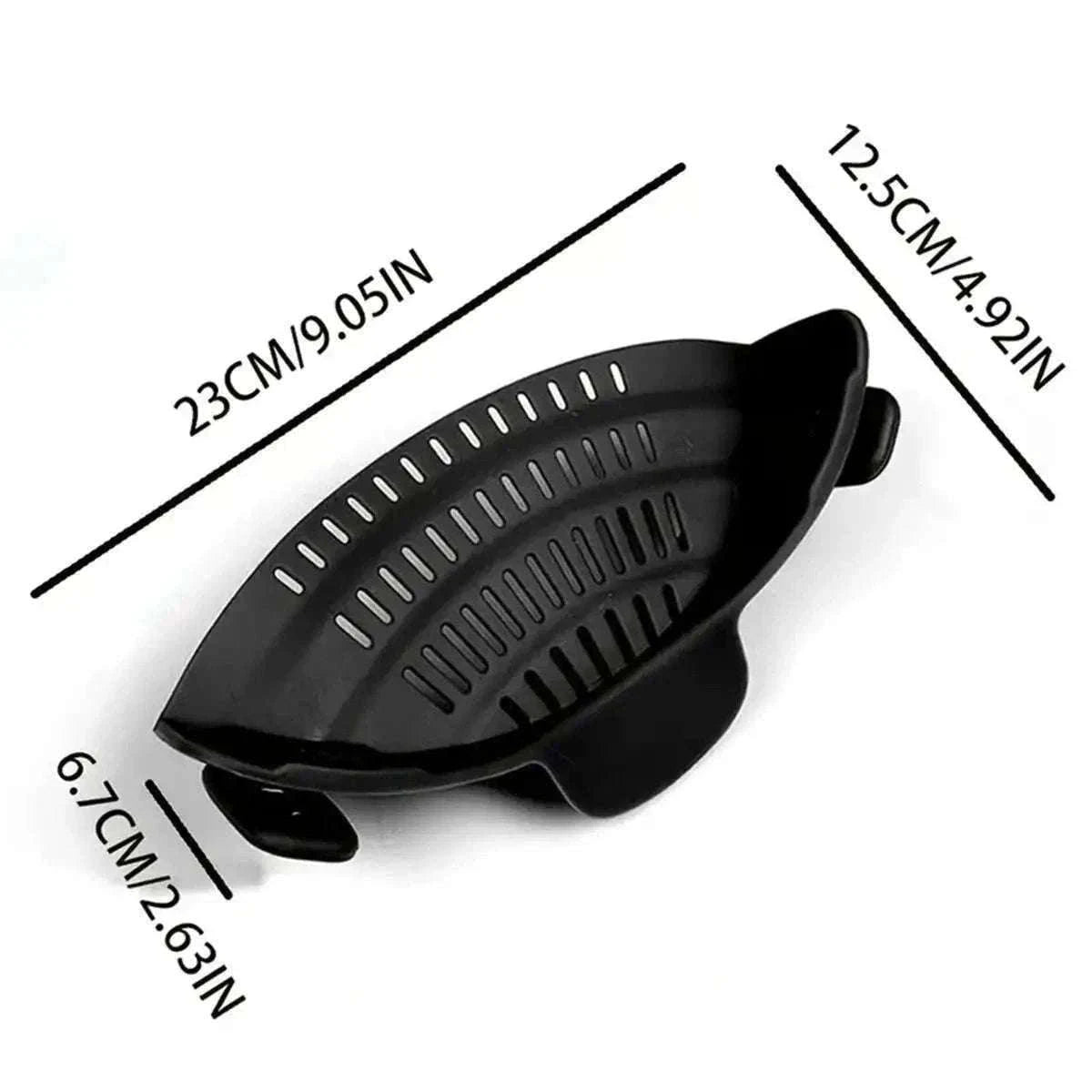 Adjustable Clip-On Pot Strainer for Fast, Hands-Free Draining-green