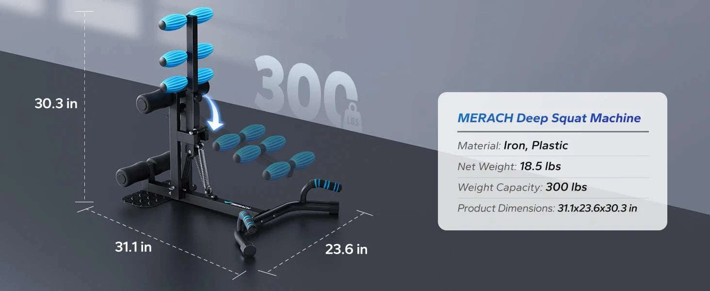 Adjustable Deep Squat Machine with Push-Up Function for Full Body Workouts-2417B1 / United States