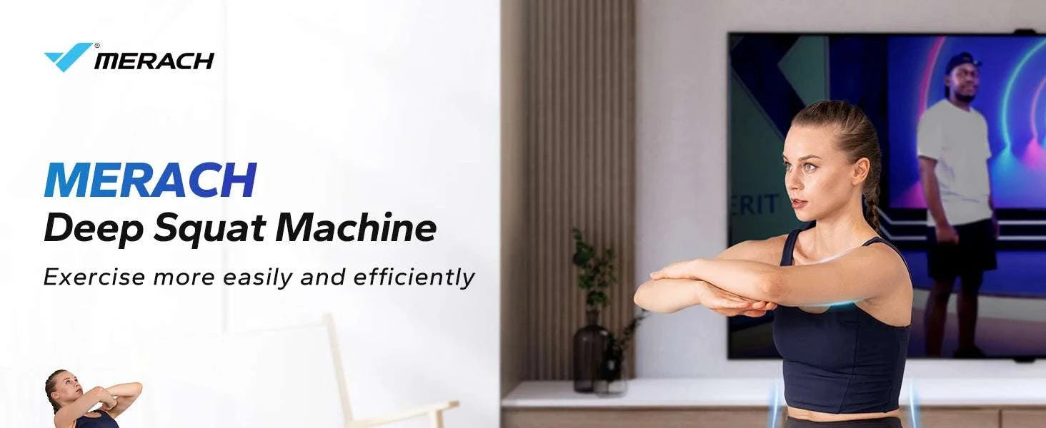 Adjustable Deep Squat Machine with Push-Up Function for Full Body Workouts-2417B1 / United States