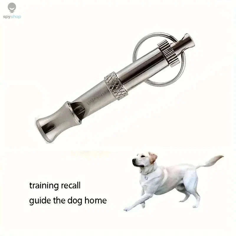 Adjustable Dog Whistle for Bark Control and Recall Training-silver / 2pcs