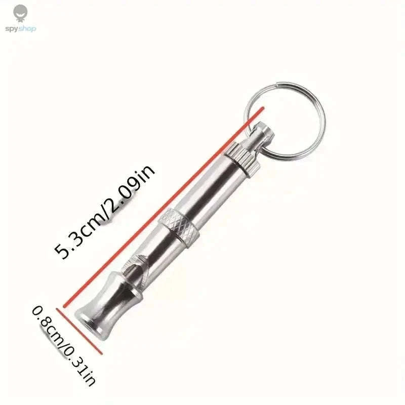 Adjustable Dog Whistle for Bark Control and Recall Training-silver / 2pcs